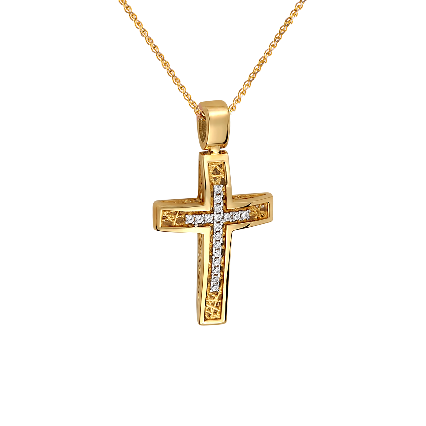 Γυναικείος Σταυρός 14 Καρατίων