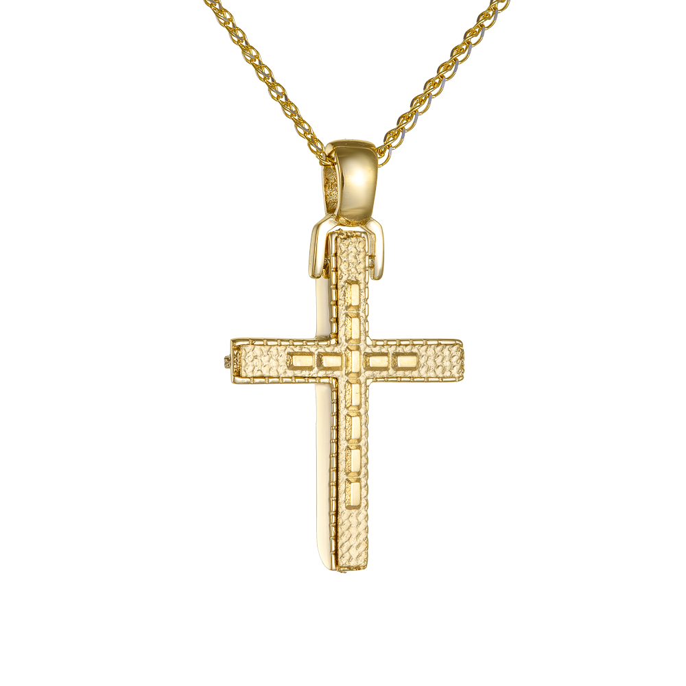 Σταυρός Διπλής Όψεως 14 Καρατίων 