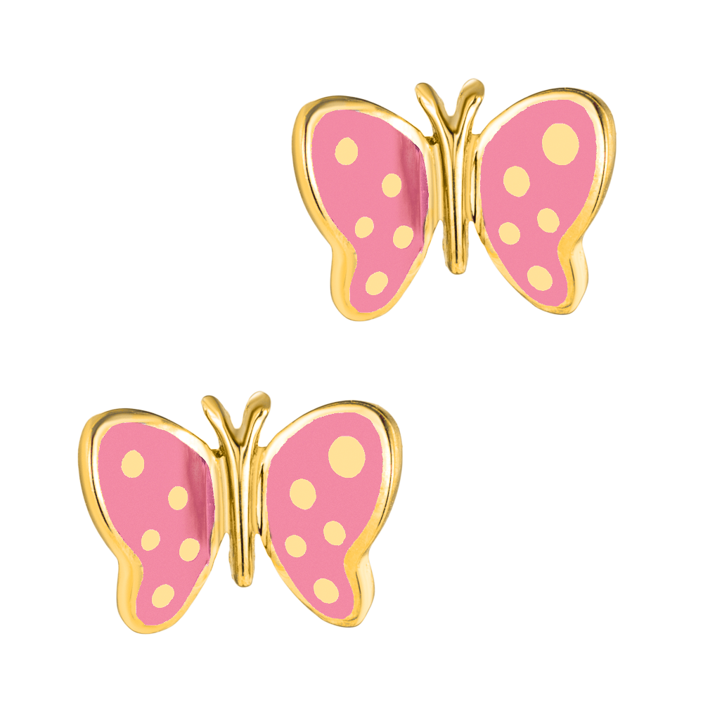 Παιδικά Σκουλαρίκια Πεταλούδες