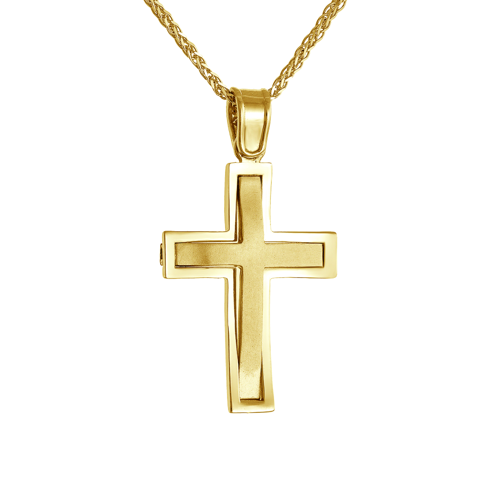 Διπλής Όψεως Ανδρικός Σταυρός 