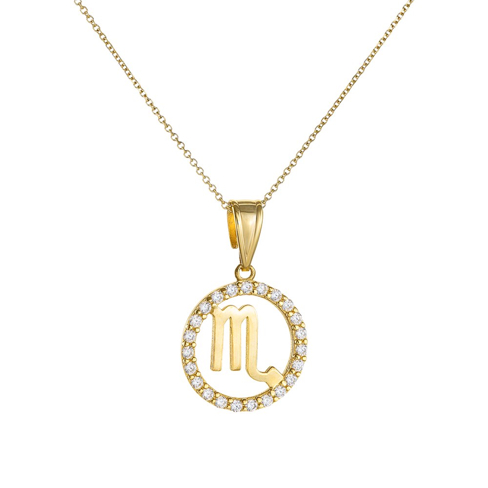 Μενταγιόν Ζώδιο Σκορπιός 9 Καρατίων