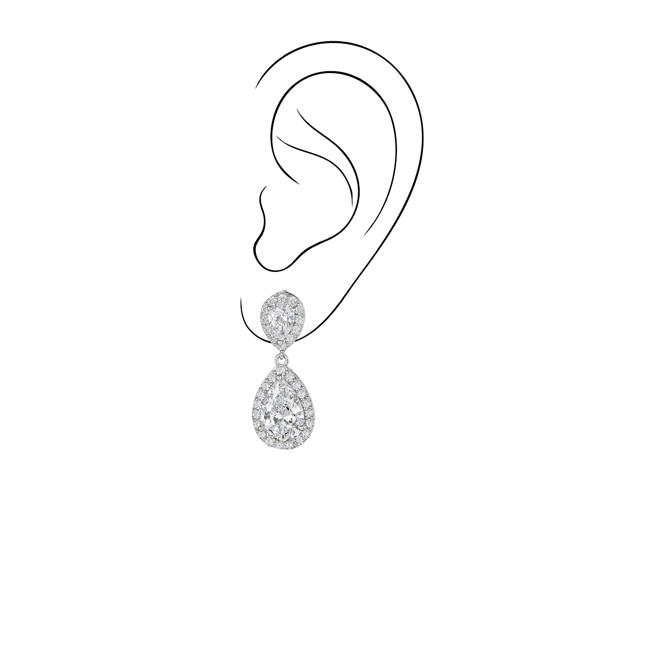 Κρεμαστά Σκουλαρίκια Γάμου