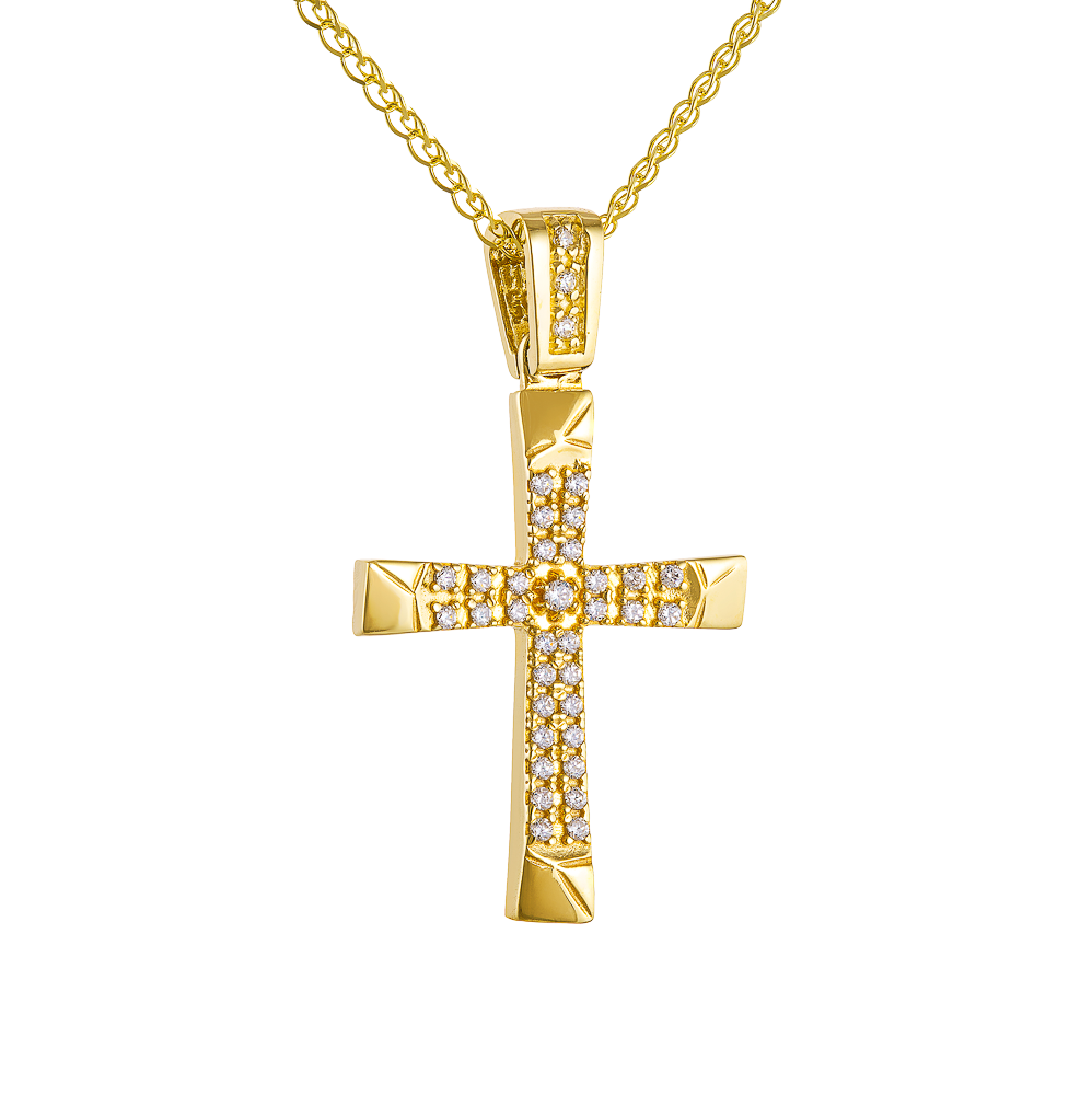 Σταυρός Γυναικείος Διπλής Όψεως 