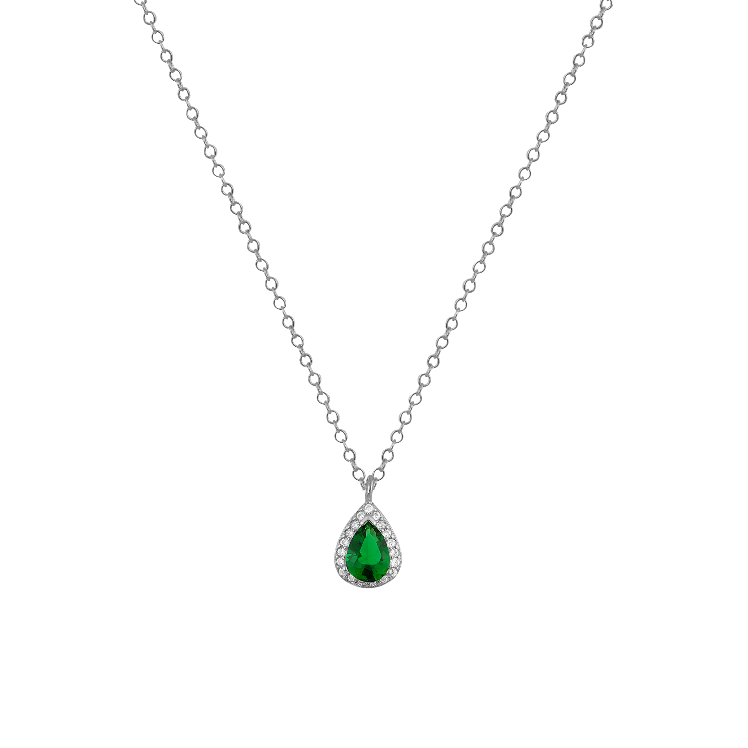 Κολιέ Ροζέτα Πράσινη