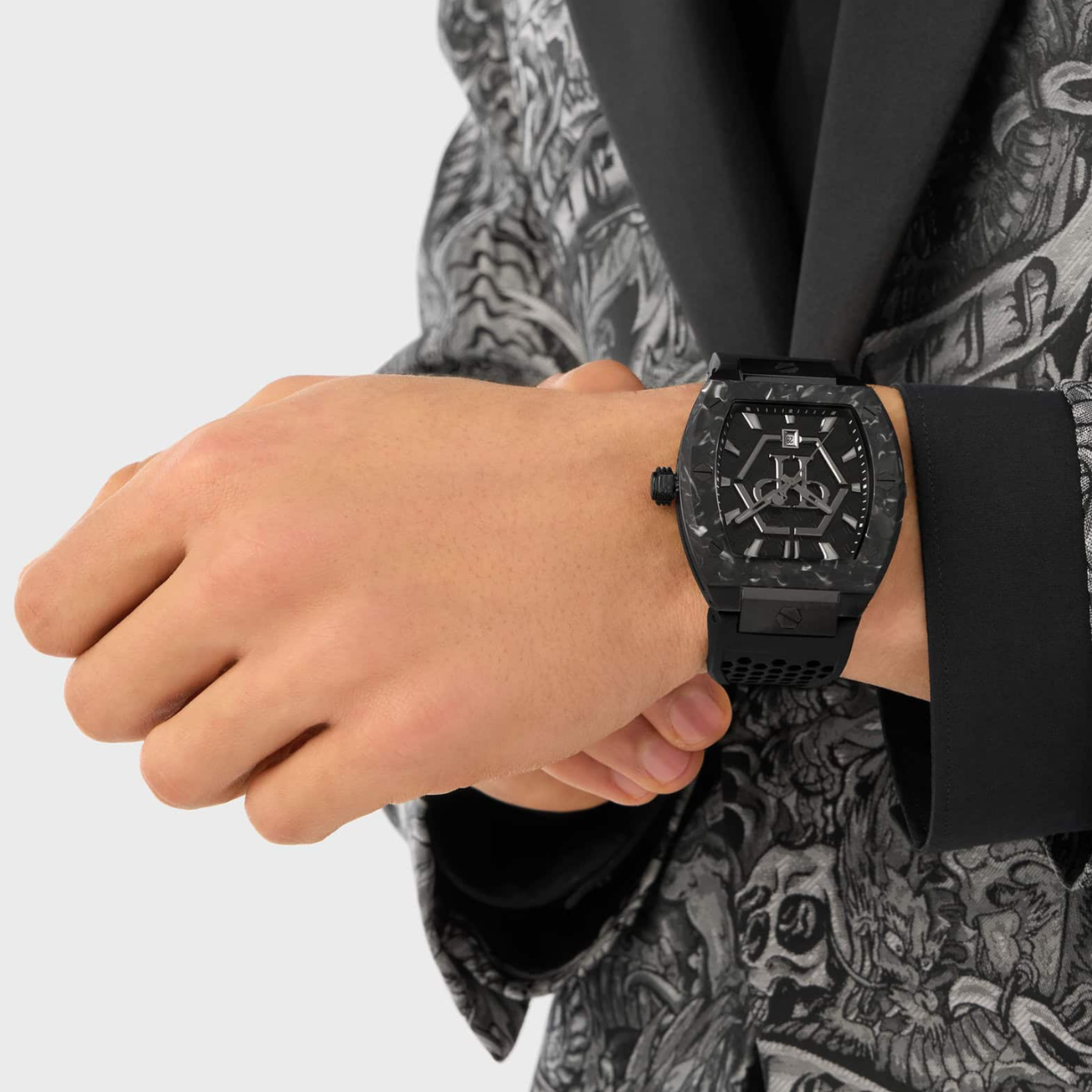 PHILIPP PLEIN THE HEXAGON PHANTOM BLACK