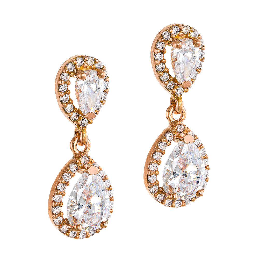 Διπλή Κρεμαστή Ροζέτα με Δάκρυ