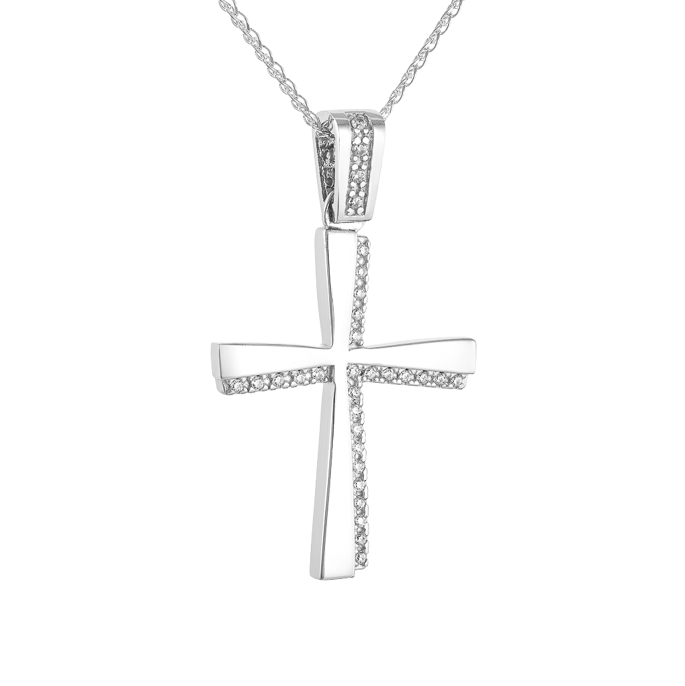 Λευκόχρυσος Σταυρός Γυναικείος