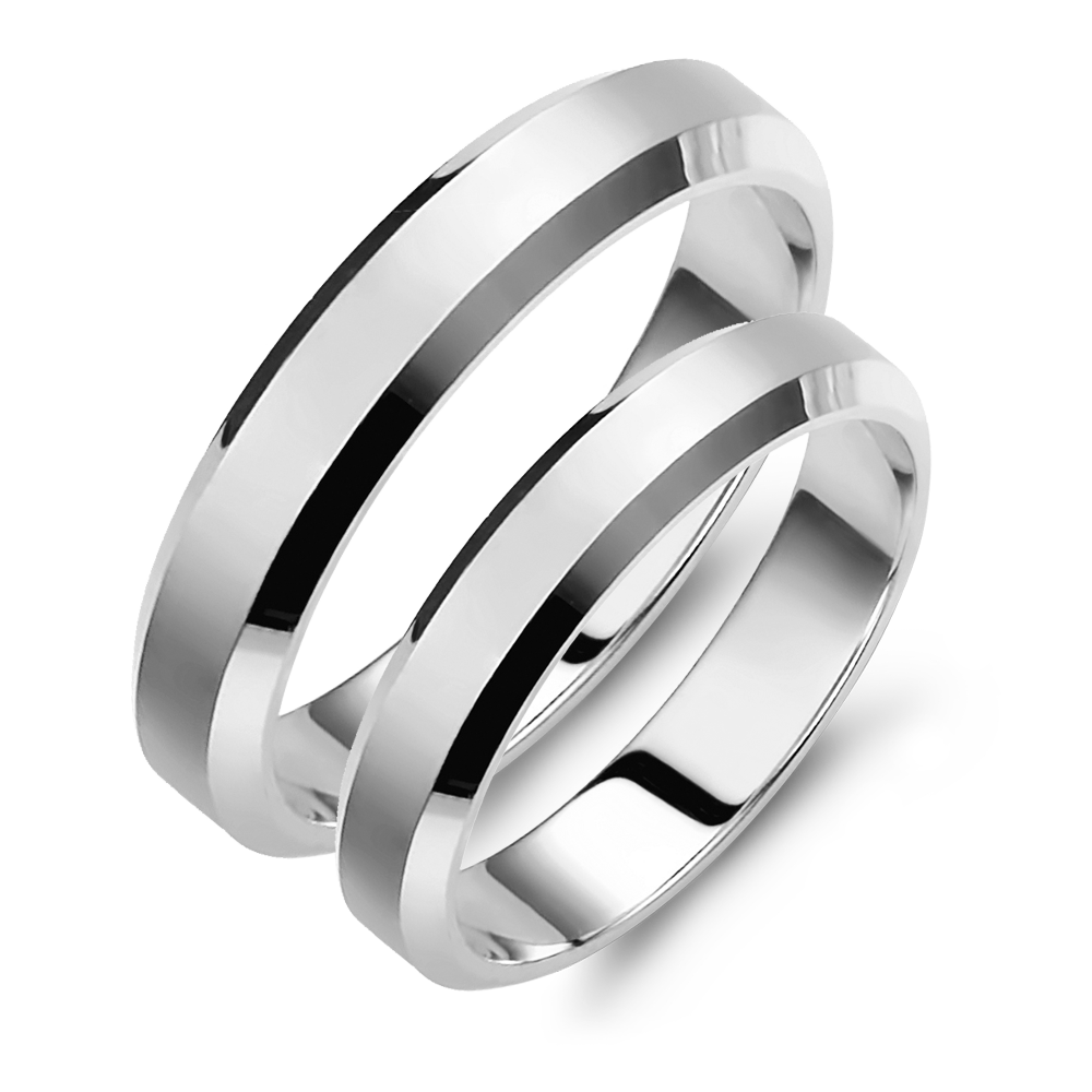 Λευκόχρυσες Βέρες Γάμου 14 Καρατίων