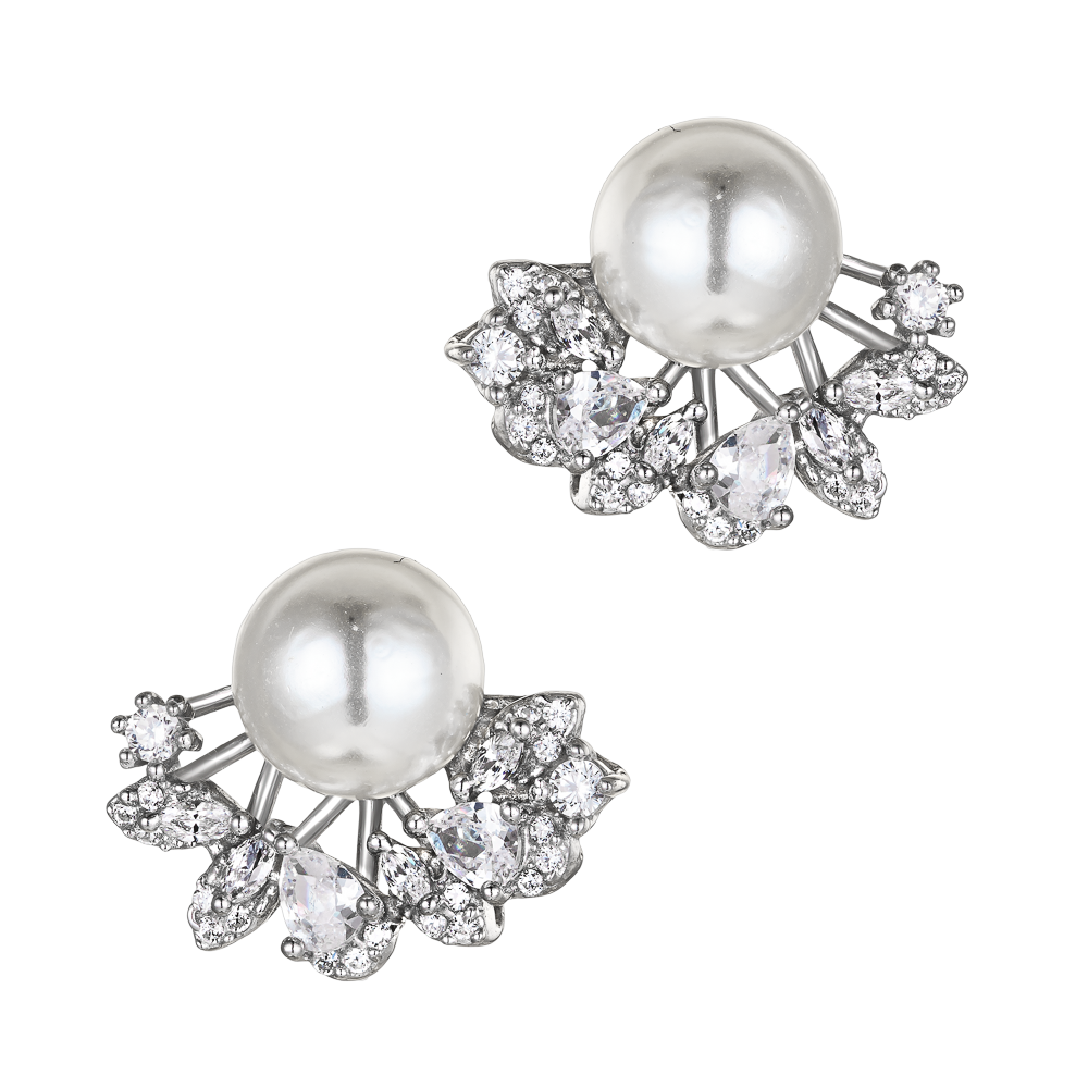 Σκουλαρίκια Γάμου με Μαργαριτάρι