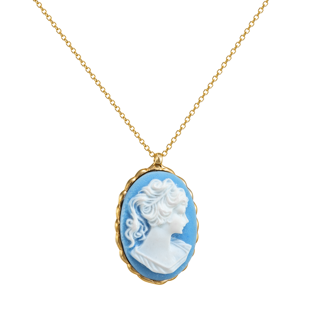 Κολιέ Χειροποίητο με Cameo