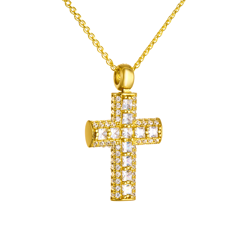 Διπλής Όψεως Χρυσος Σταυρός