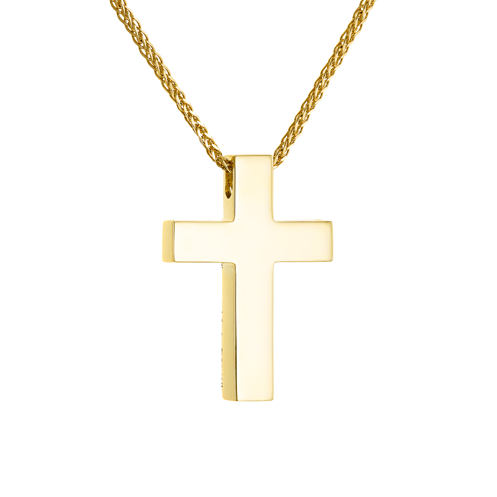 Χρυσός Σταυρός Διπλής Όψεως 