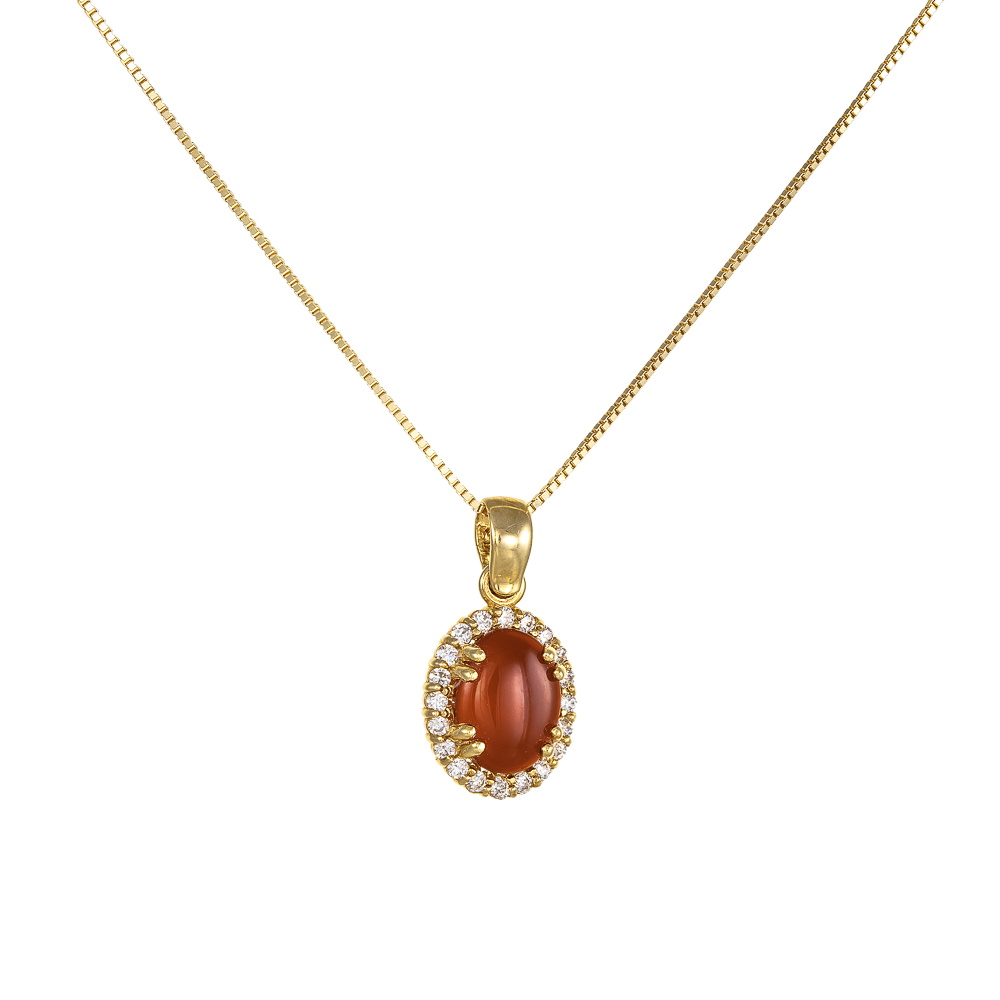 Ροζέτα Oval Cut με Αλυσίδα