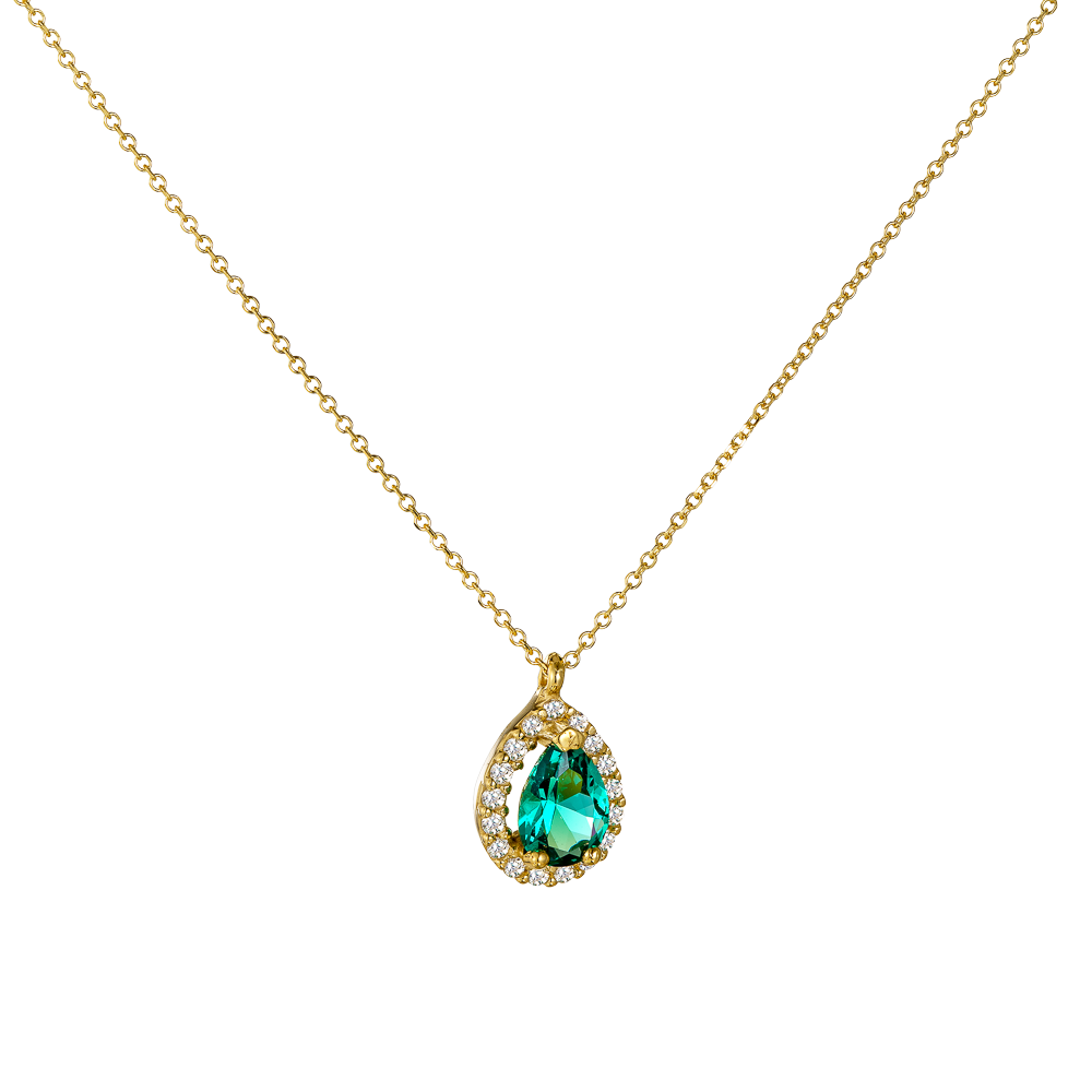 Κολιέ Ροζέτα Pear Cut