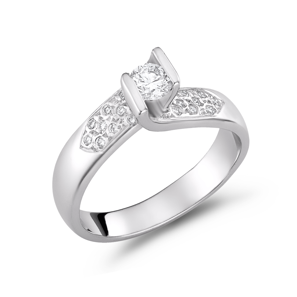 Μονόπετρο με Διαμάντια 