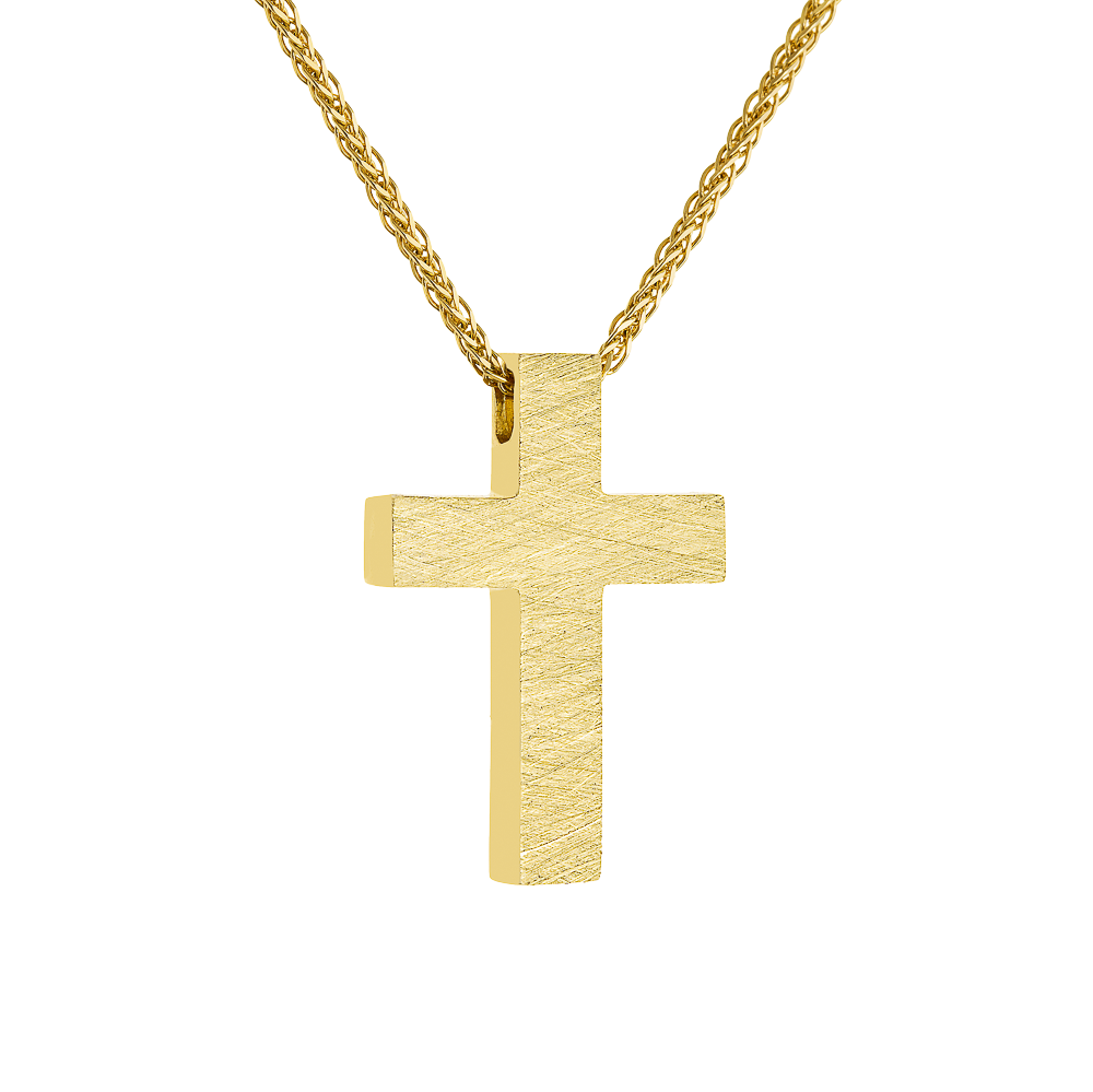 Χρυσός Σταυρός Διπλής Όψεως 