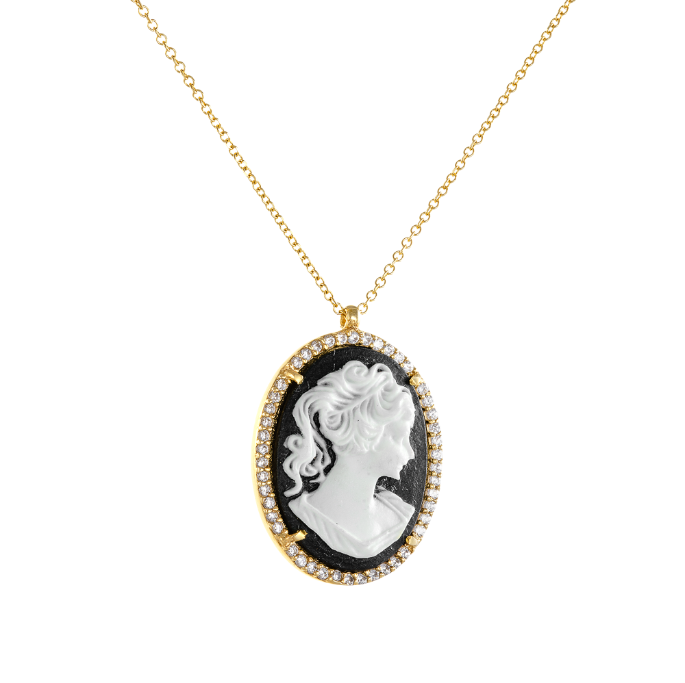 Κολιέ Χειροποίητο με Cameo