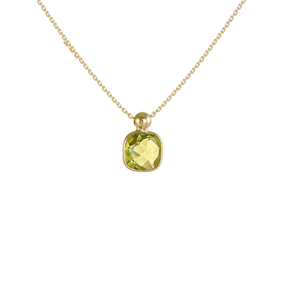 Κολιέ με Cushion Cut Πέτρα
