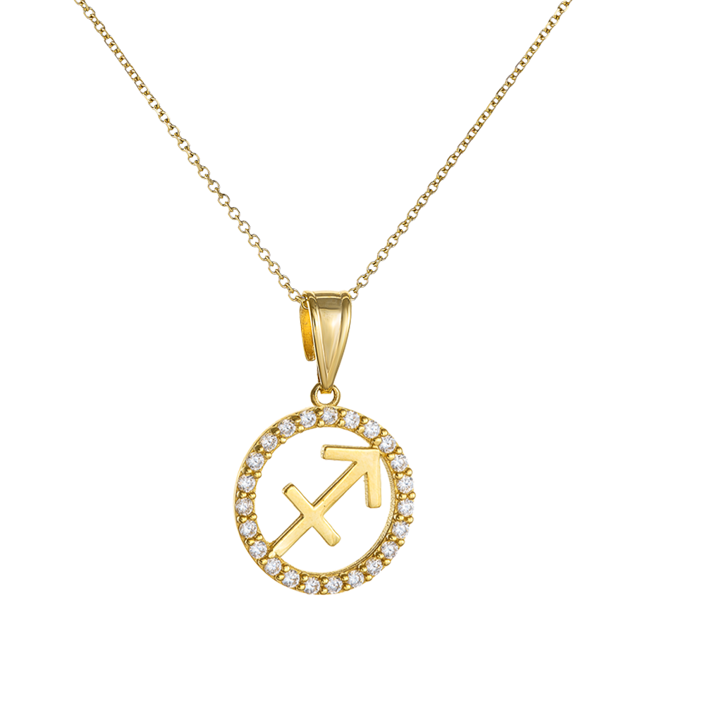 Μενταγιόν Ζώδιο Τοξότης 9 Καρατίων