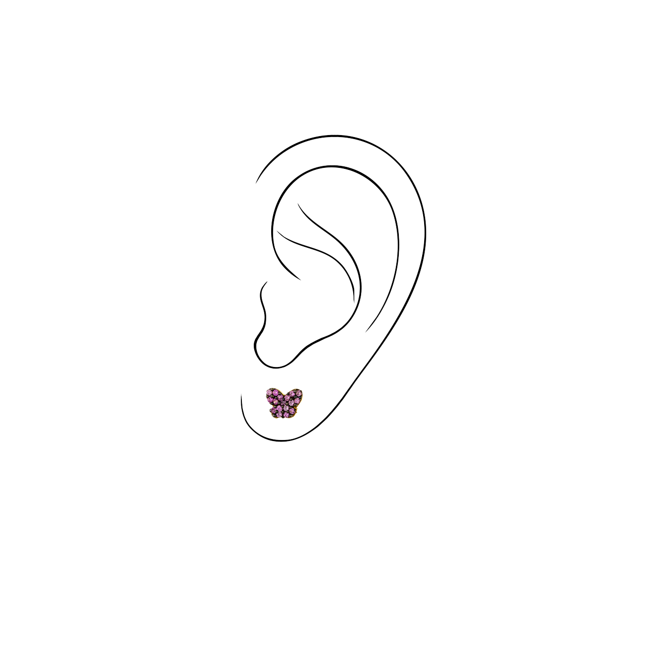 Χρυσά Πετράτα Σκουλαρίκια