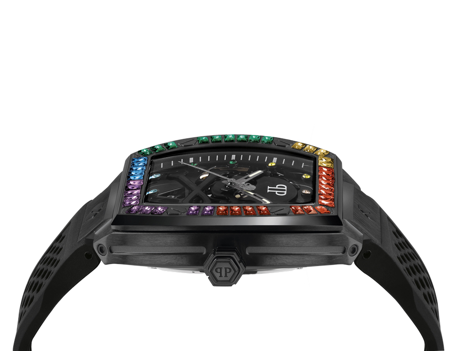 PHILIPP PLEIN THE SKELETON AUTOMATIC BLACK RAINBOW