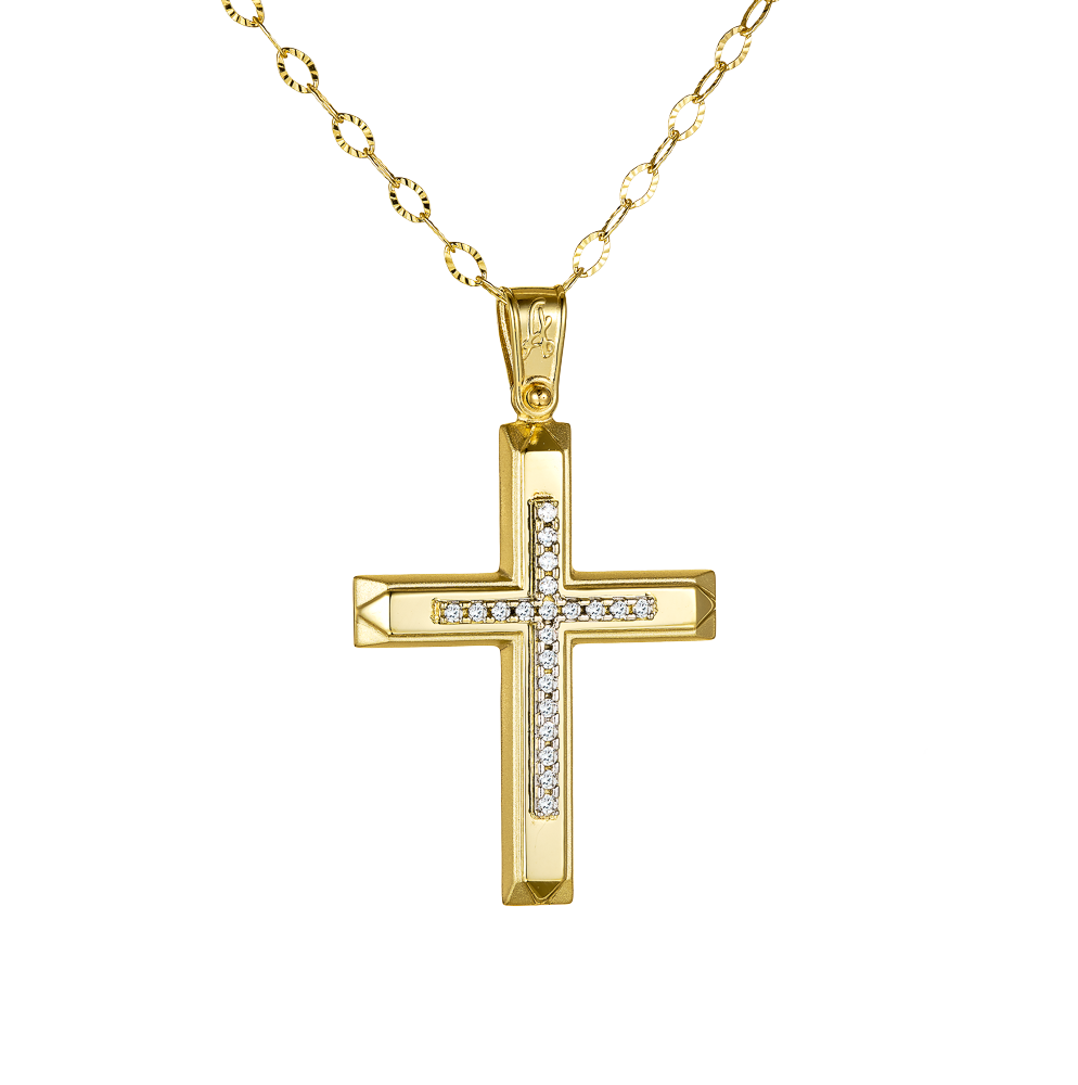Σταυρός Χρυσός Γυναικείος