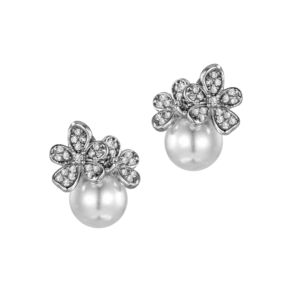 Σκουλαρίκια Γάμου με Μαργαριτάρι