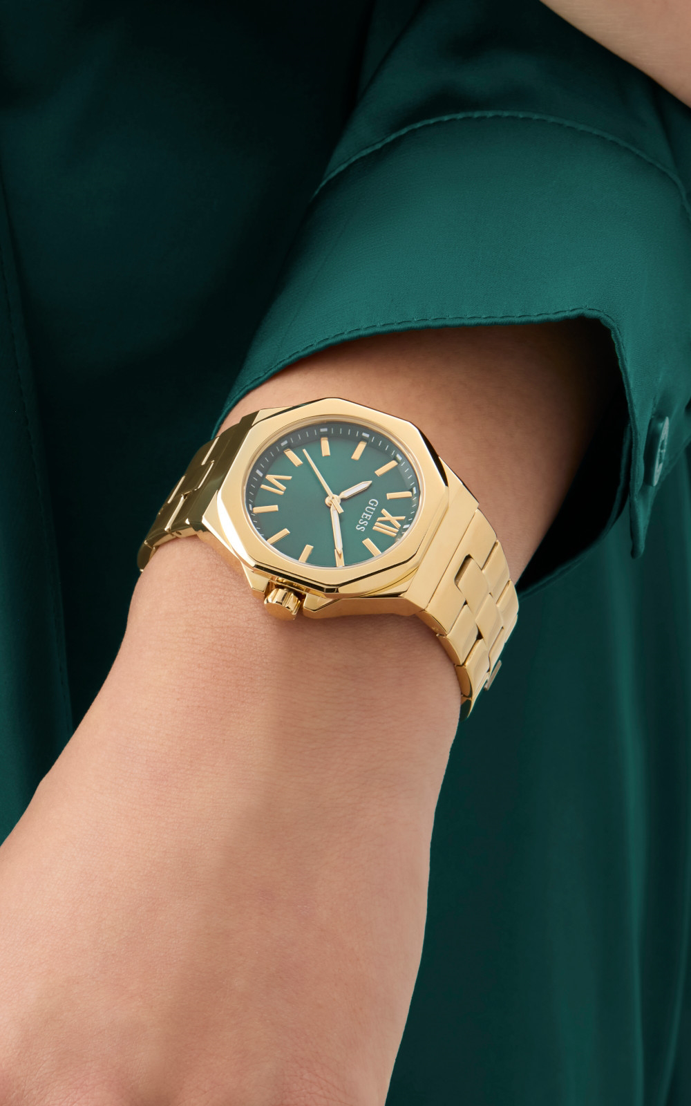 GUESS EMPRESS GREEN Γυναικείο Ρολόι