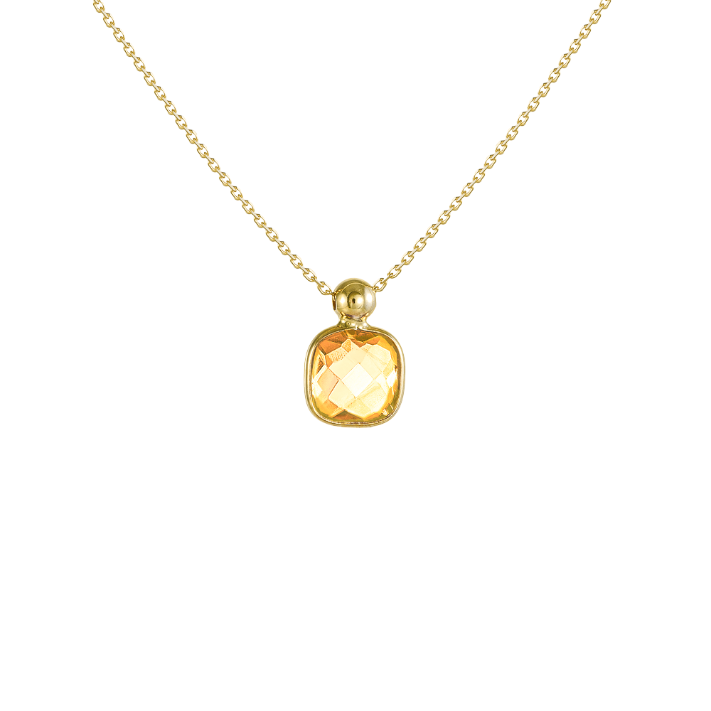 Κολιέ με Cushion Cut Πέτρα