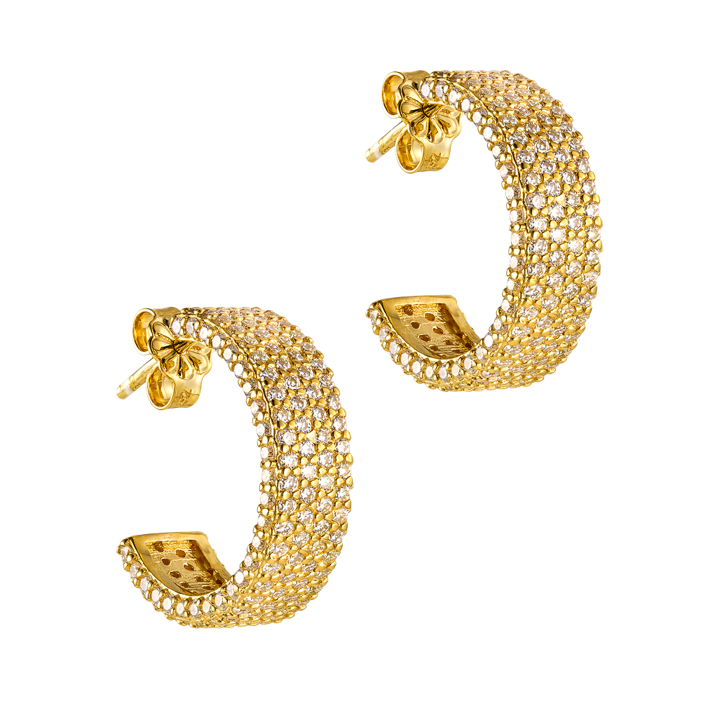 Κρίκοι με Λευκά Ζαφείρια