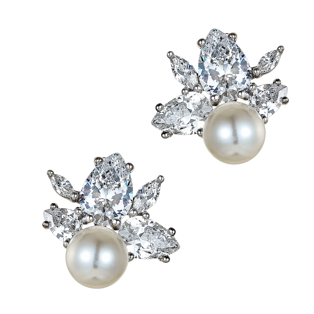 Σκουλαρίκια Γάμου με Μαργαριτάρι