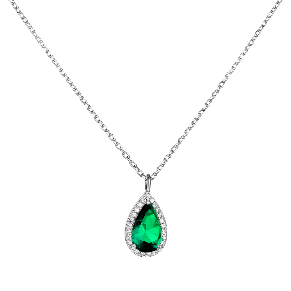 Κολιέ με Πράσινη Ροζέτα