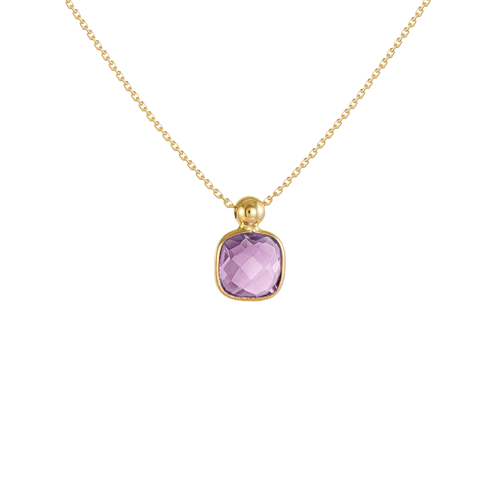 Κολιέ με Cushion Cut Πέτρα