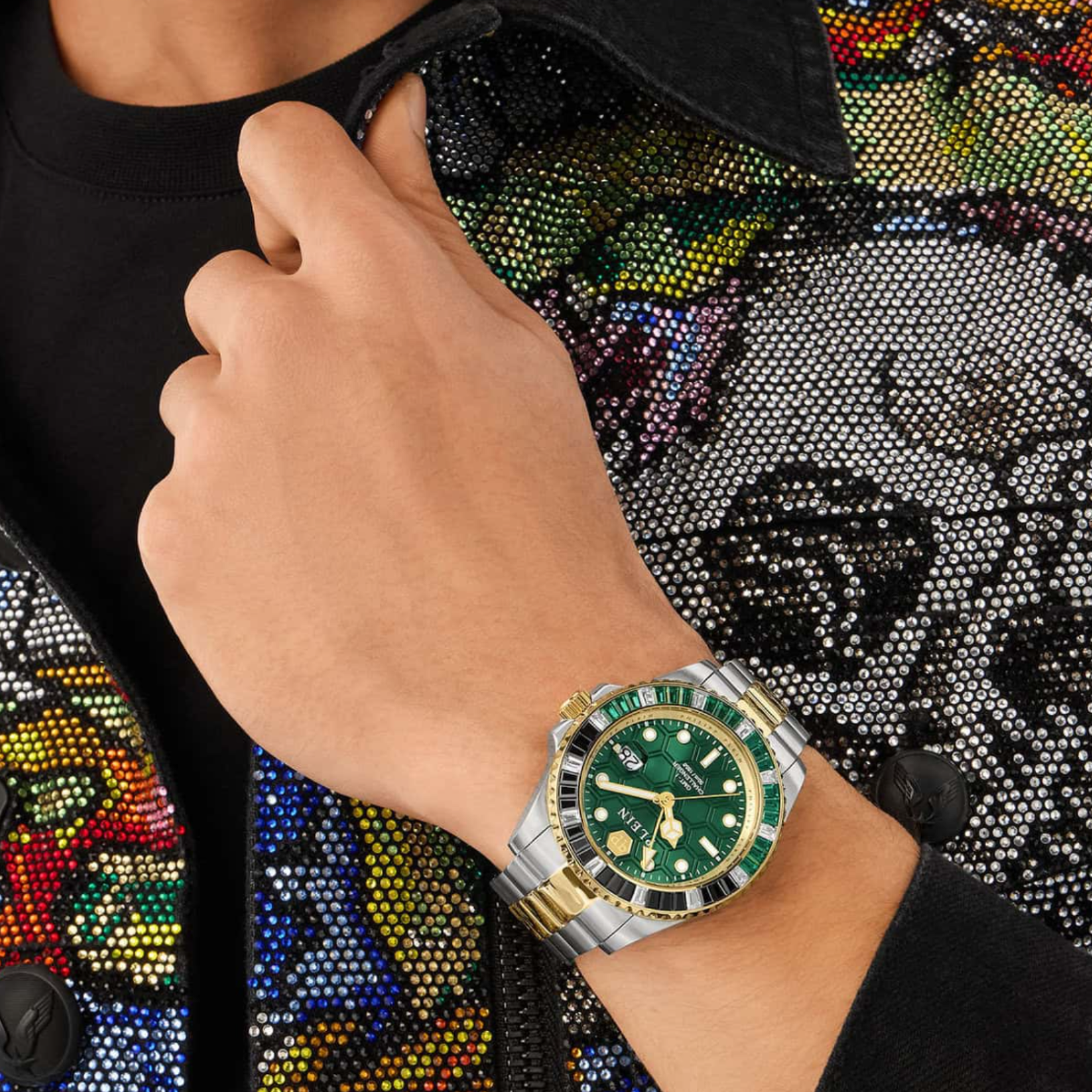 PHILIPP PLEIN GMT-1 CHALLENGER BAGUETTES TWO TONE