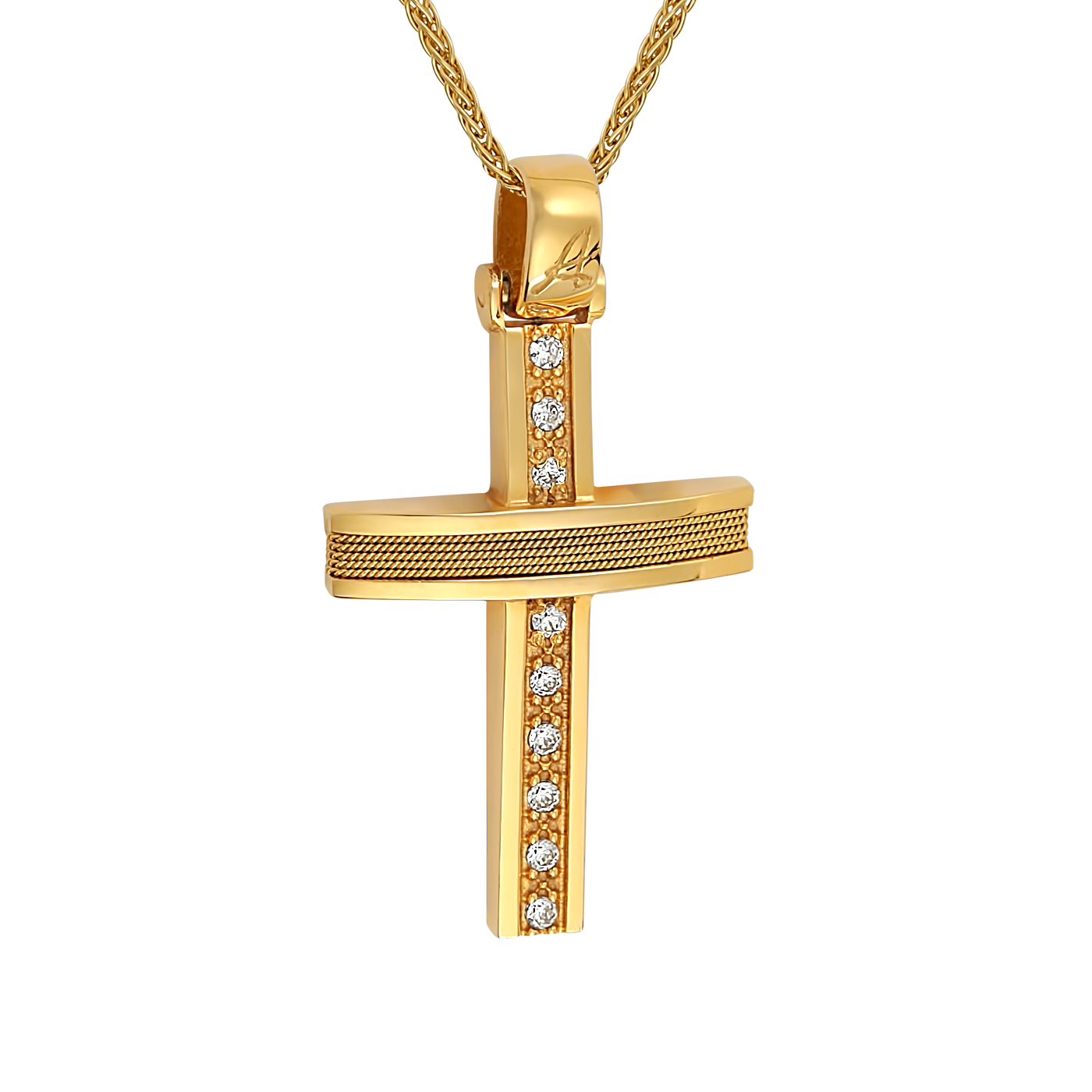 Γυναικείος Σταυρός 14 Καρατίων 