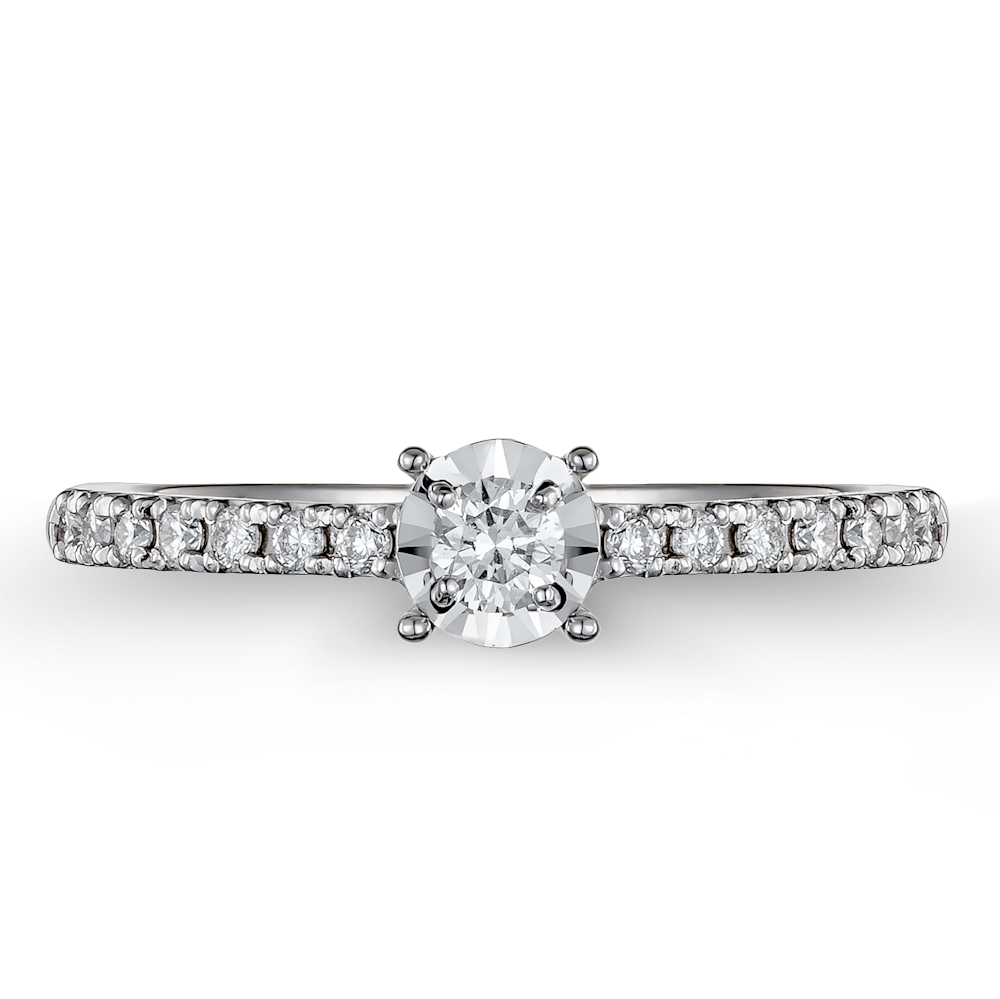 Μονόπετρο Φανουράκη με Διαμάντια 0.27ct