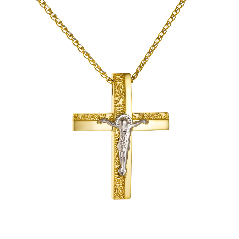 Ανδρικός Σταυρός με Εσταυρωμένο 