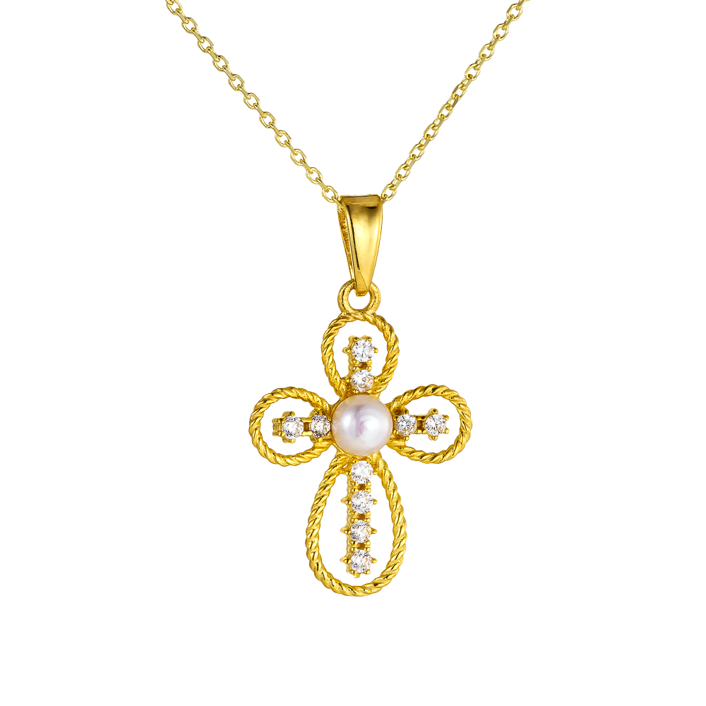 Σταυρουδάκι με Μαργαριτάρι