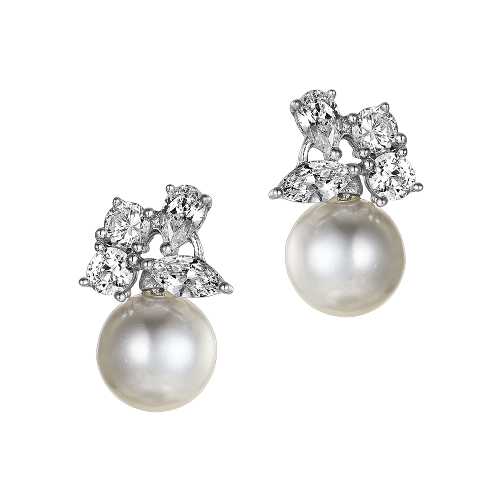 Σκουλαρίκια Γάμου με Μαργαριτάρι