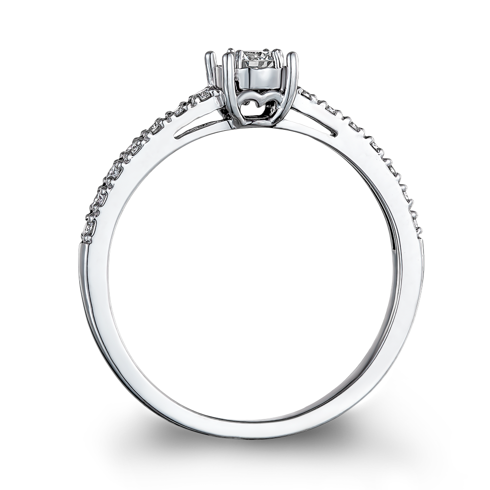 Μονόπετρο Φανουράκη με Διαμάντια 0.27ct