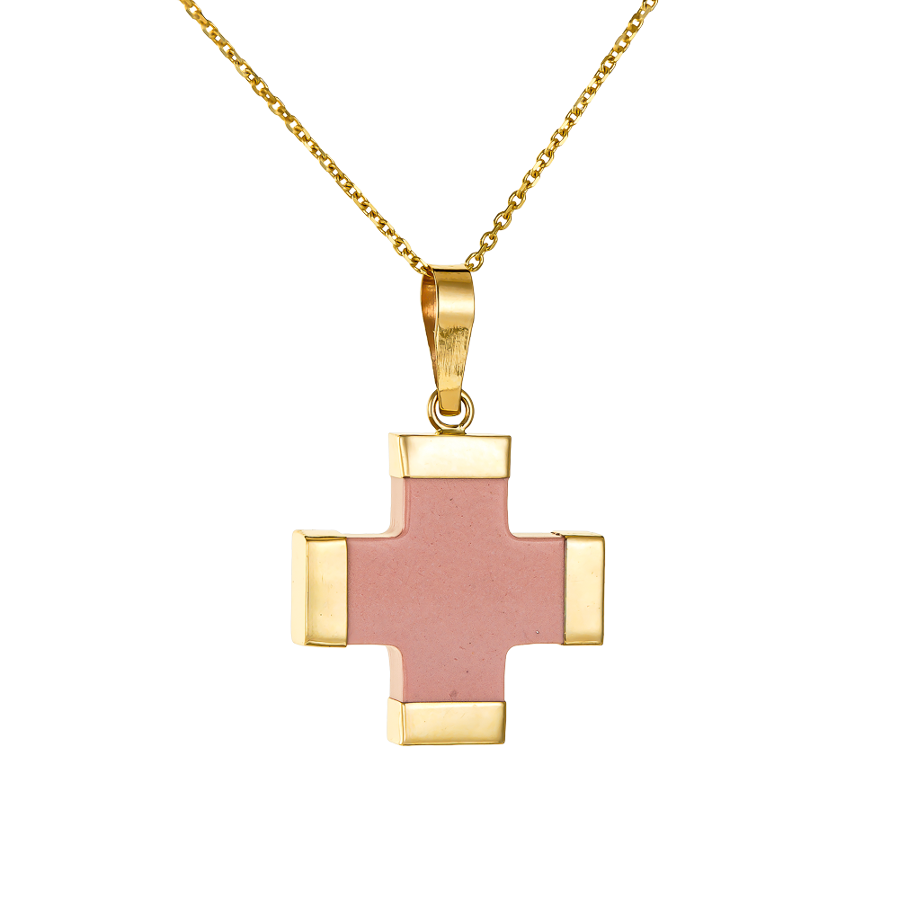 Σταυρουδάκι Κοράλλι 14 Καρατίων