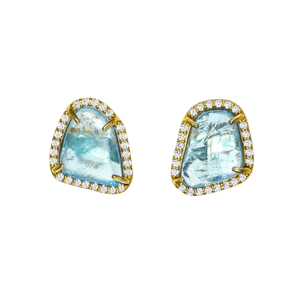 Κουμπωτά με Aquamarine