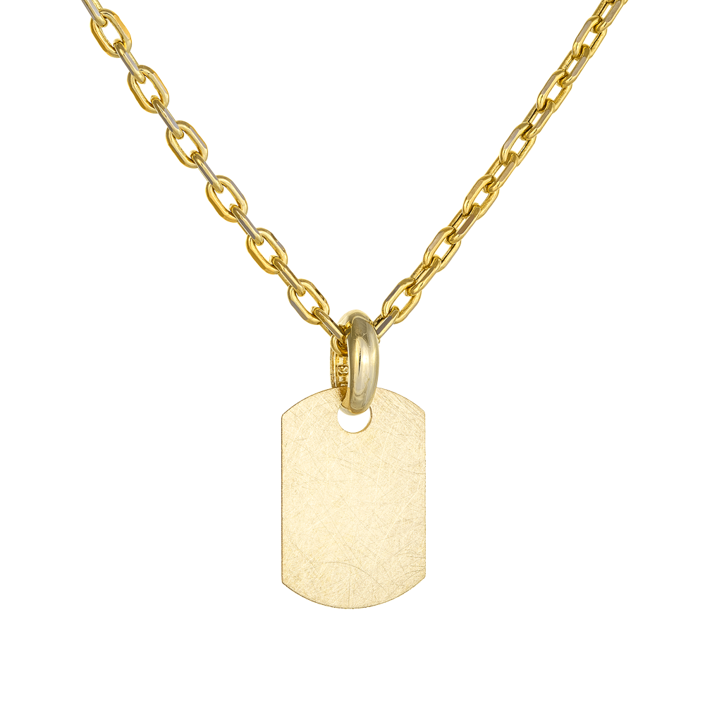 Ανδρικό Κολιέ Ταυτότητα 14 Καράτια