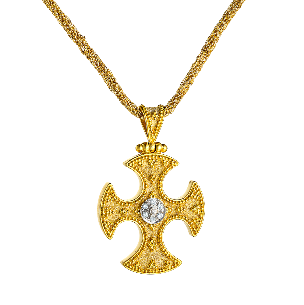 Βυζαντινός Σταυρός με Διαμάντια