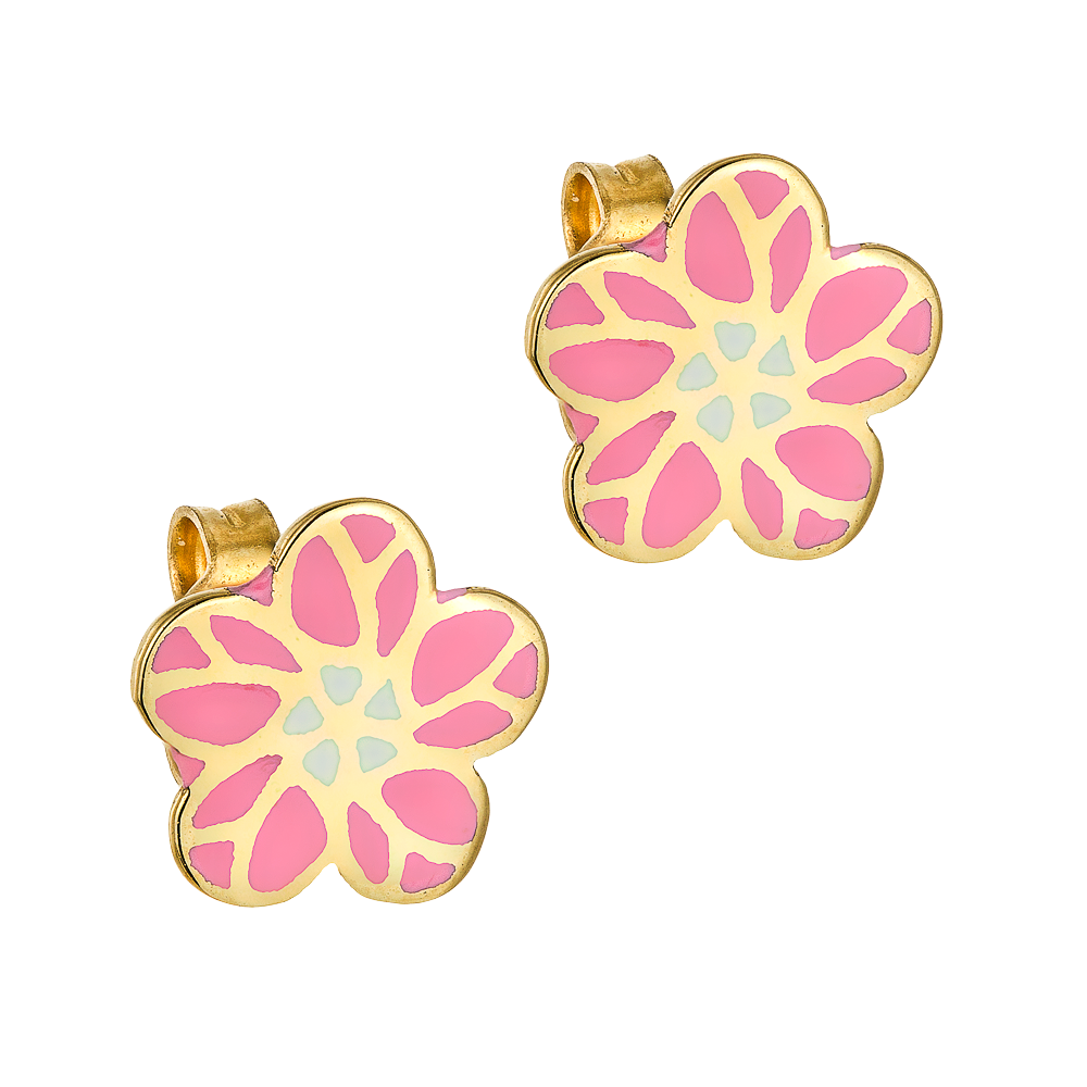 Σκουλαρίκια με Λουλούδι