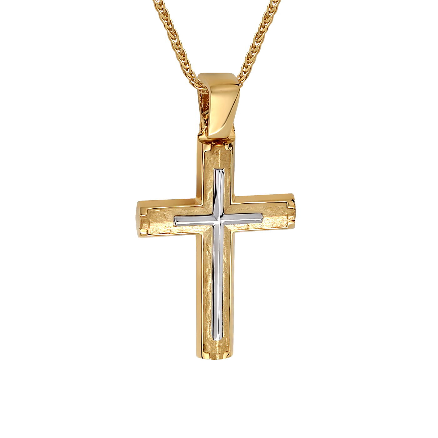 Χρυσός Σταυρός Βάπτισης 14 Καρατίων