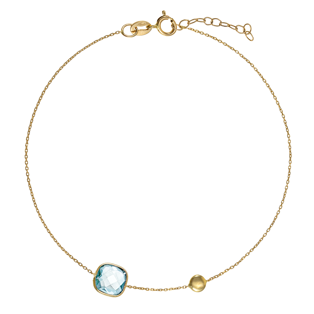 Βραχιόλι με Cushion Cut Πέτρα