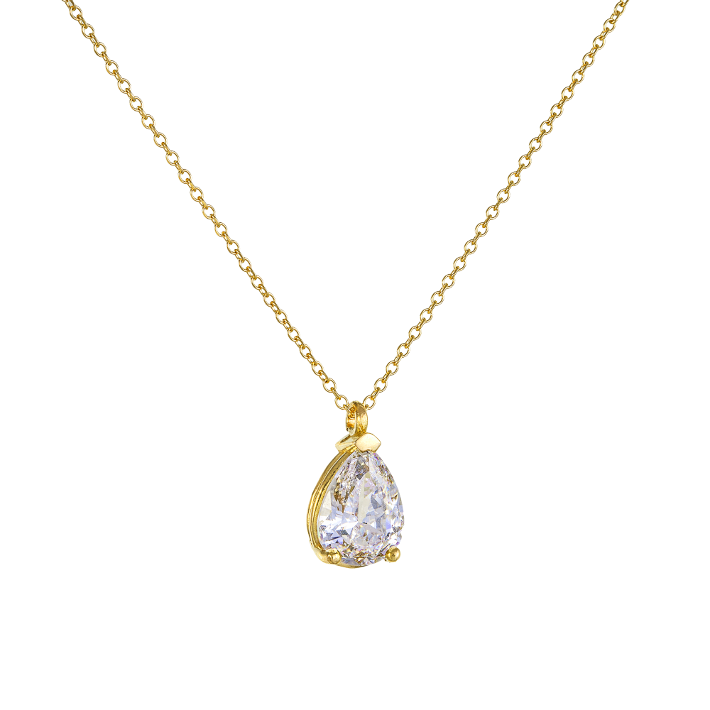 Κολιέ Μονόπετρο 9 Καρατίων