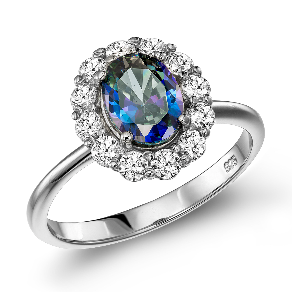 Δαχτυλίδι Ροζέτα Μπλε