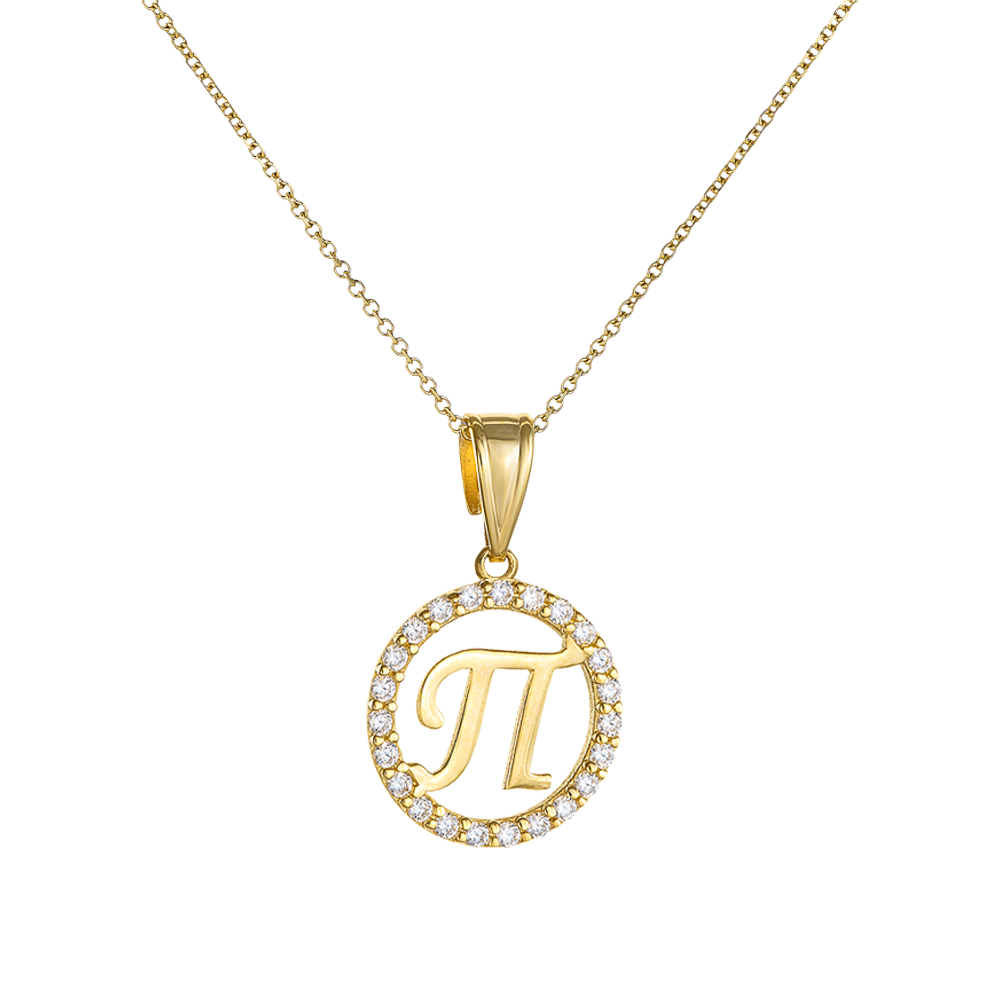 Μονόγραμμα Μενταγιόν 9 Καρατίων